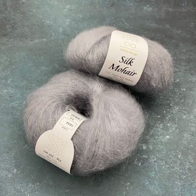 Infinity Design Silk Mohair (1032 PEARL GREY) 75% супер кид мохер, 25% шелк 25 гр/210 м